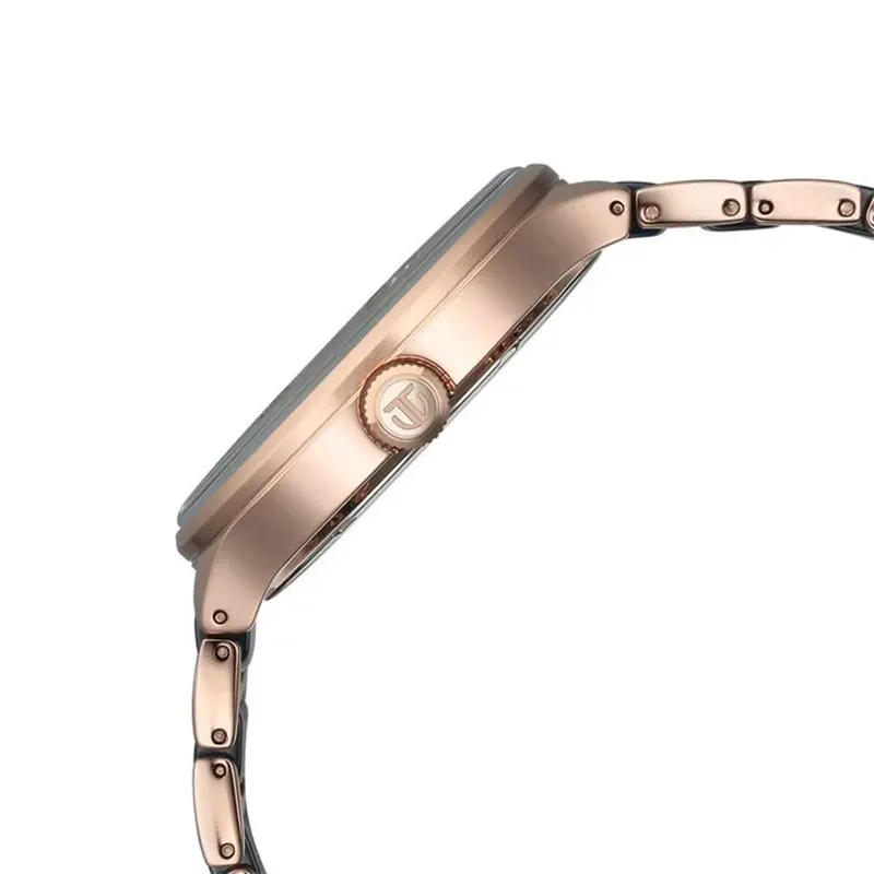 Titan Ceramic Fusion Two-tone Multifunction Men's Watch- 90148KD04